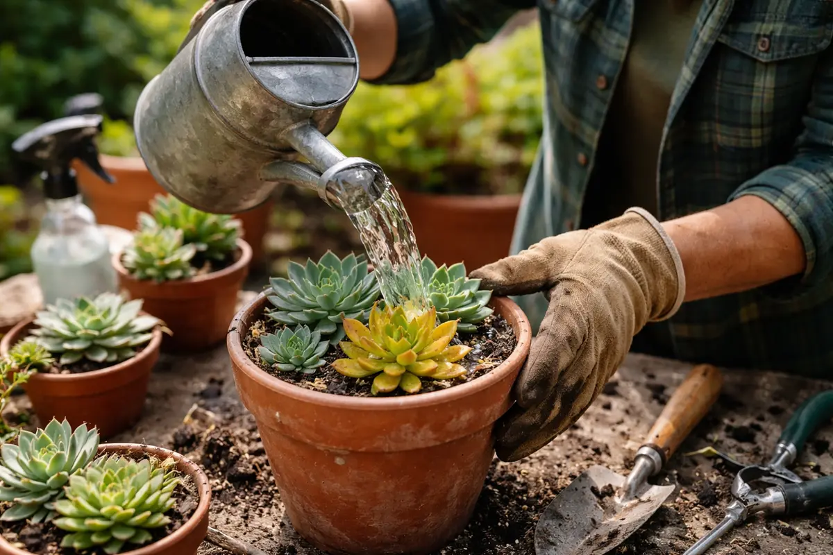 how to treat yellowing leaves on rehydrate succulents to reverse leaf yellowing
