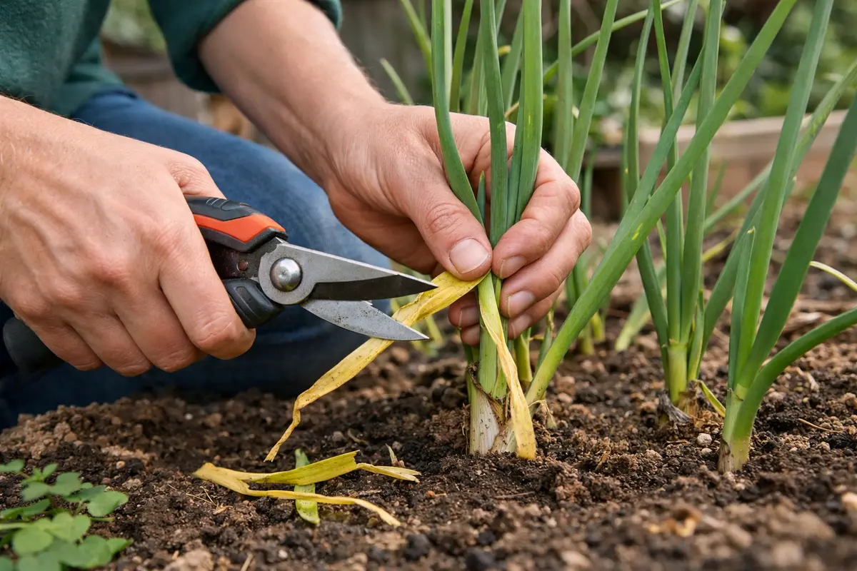how to treat yellowing leaves on trim yellowing shallot leaves right away