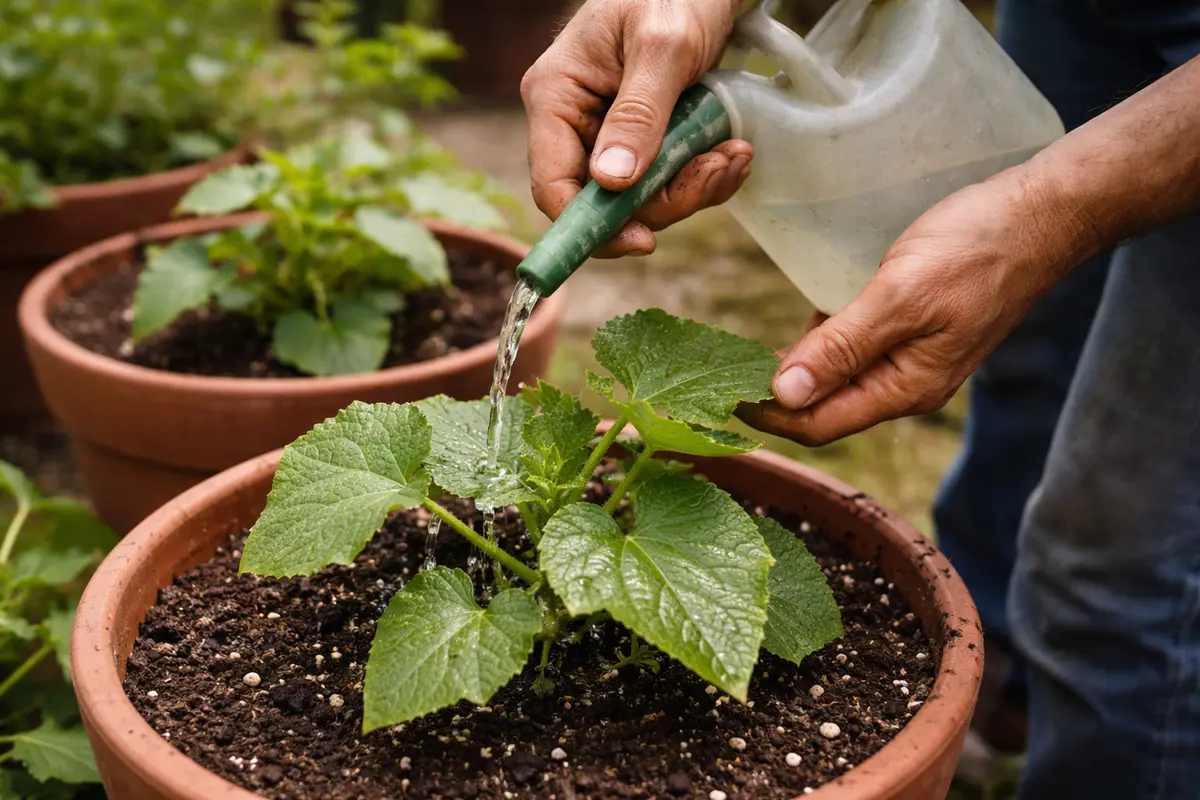 treating cucumbers for powdery mildew drip water to prevent future powdery mildew
