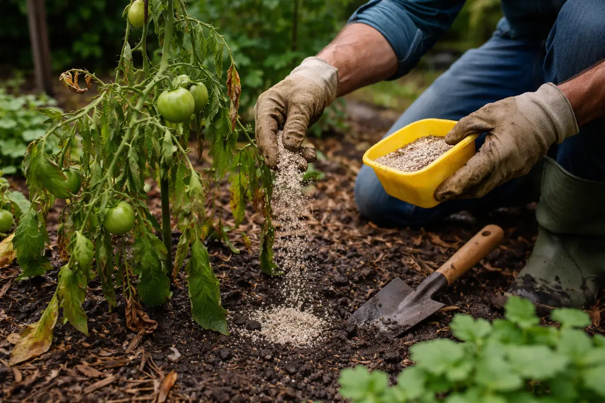 what to do after rain apply nutrient boost to revive wilting tomatoes