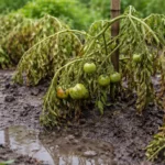 what to do after rain with wilting visibly in real garden soil