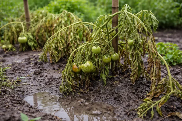 what to do after rain with wilting visibly in real garden soil