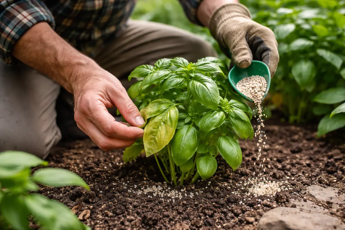 what to do if basil leaves fertilize basil to encourage leaf recovery