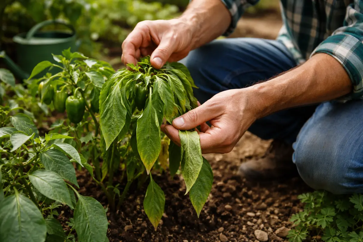 what to do if bell inspect bell pepper leaves for immediate wilting