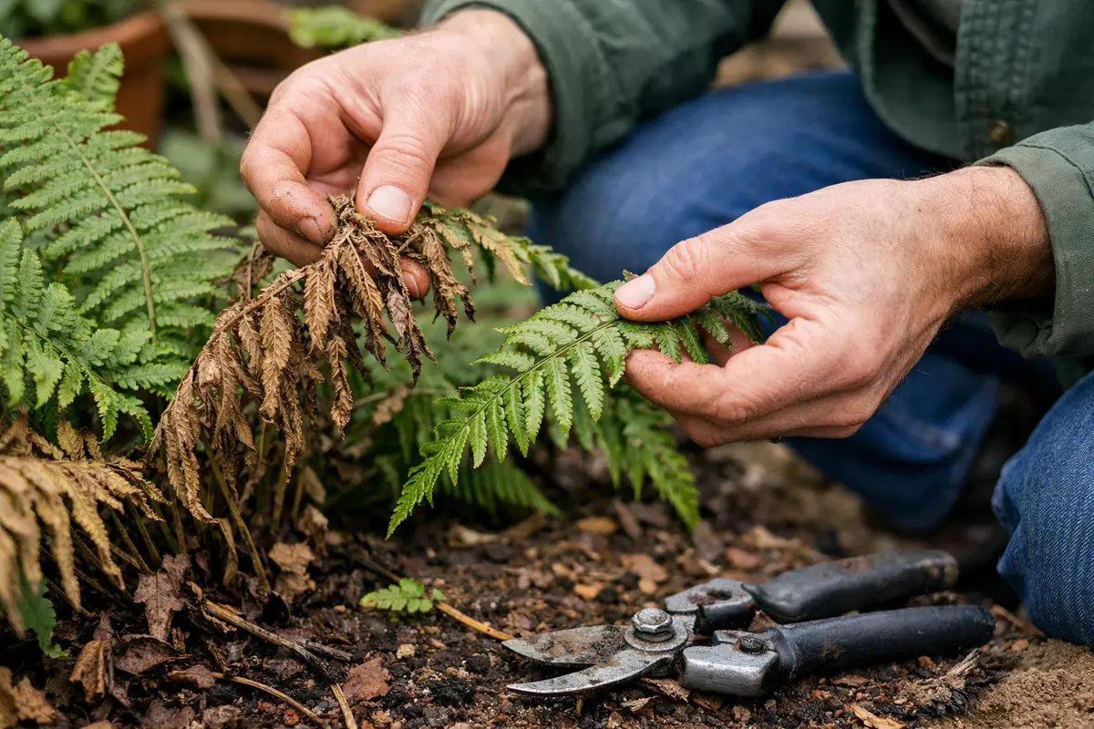 what to do if fern droops inspect fern leaves for wilting signs