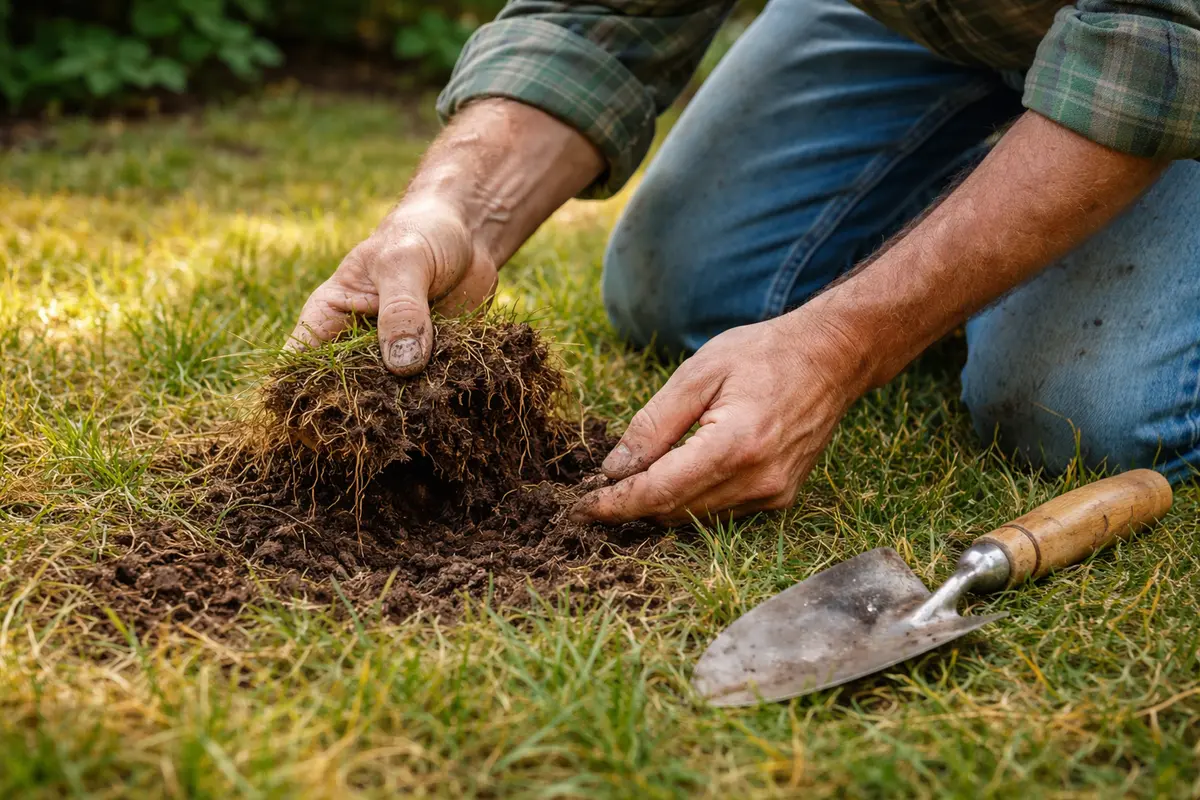 what to do if lawn turns check for soil issues causing yellowing