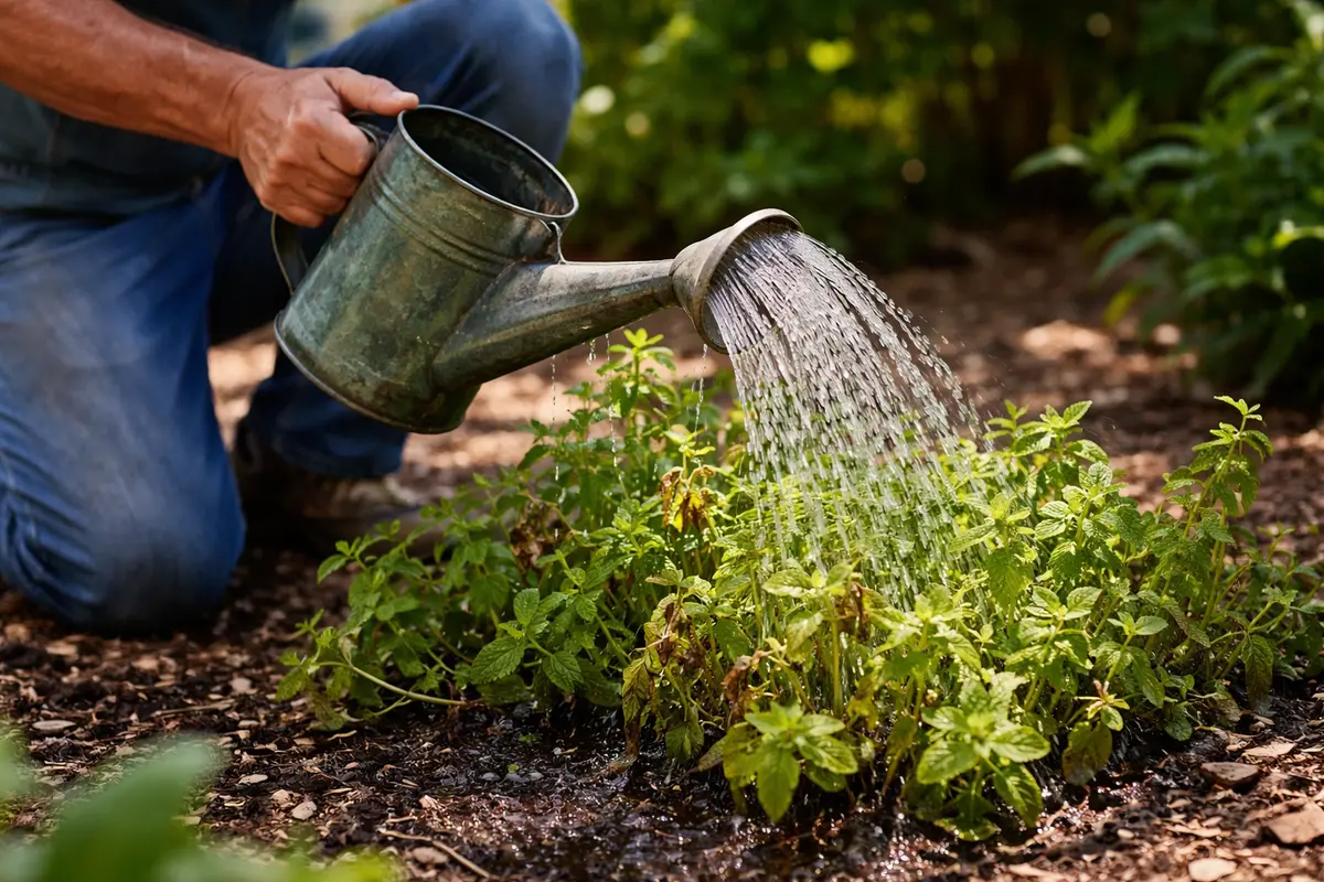 what to do if mint plants water mint deeply during afternoon heat