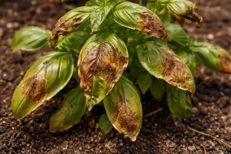 what to do if my with visible browning or spots on leaves