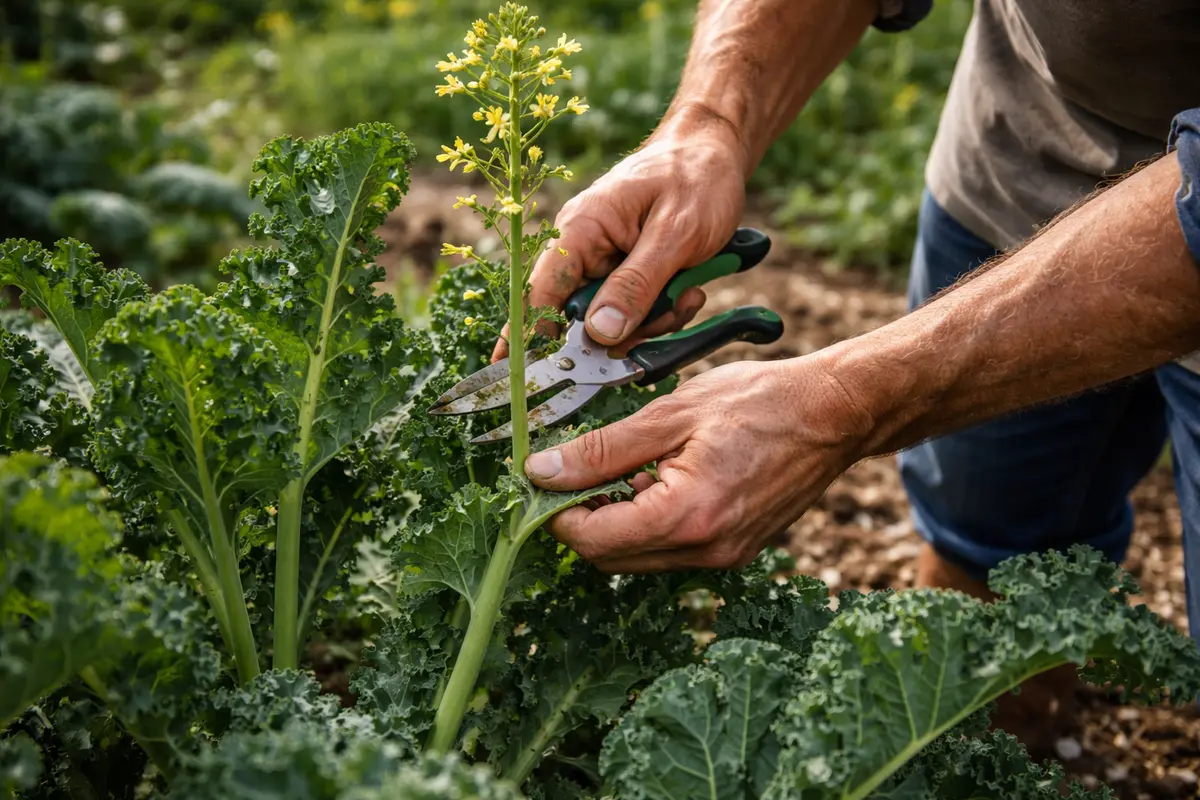 what to do if my kale cut bolting kale stems right away