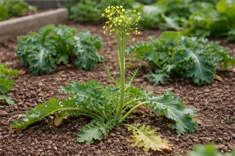 what to do if my kale with weak seedlings in garden soil