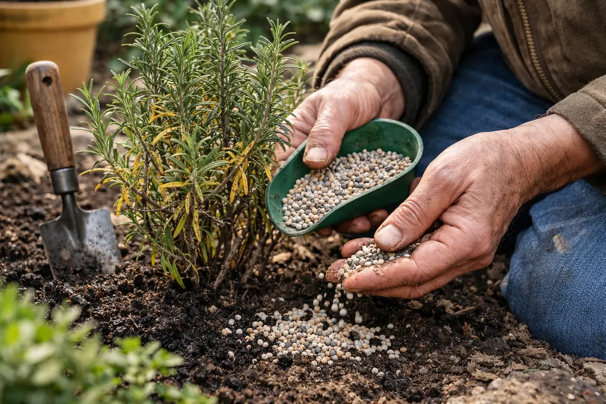 what to do if rosemary leaves turn revive rosemary with nutrient-rich fertilizer
