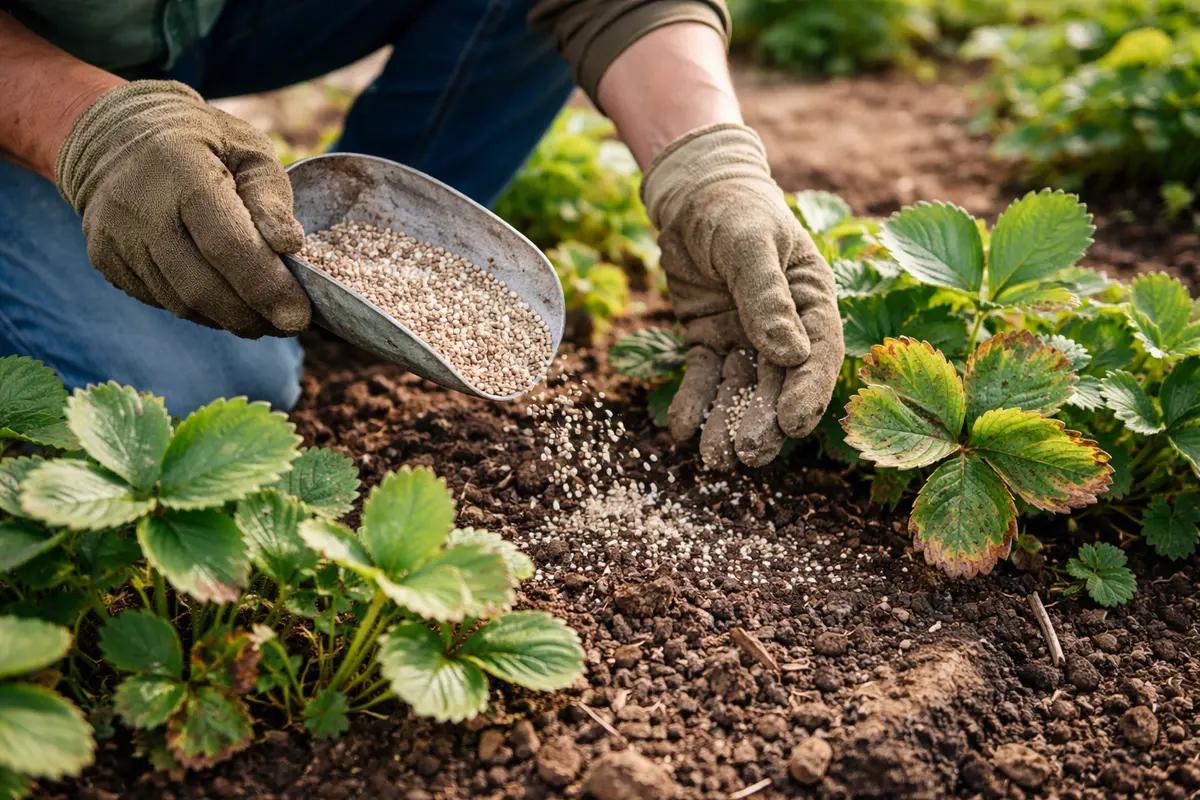what to do if strawberries develop brown provide nutrients for strawberry recovery