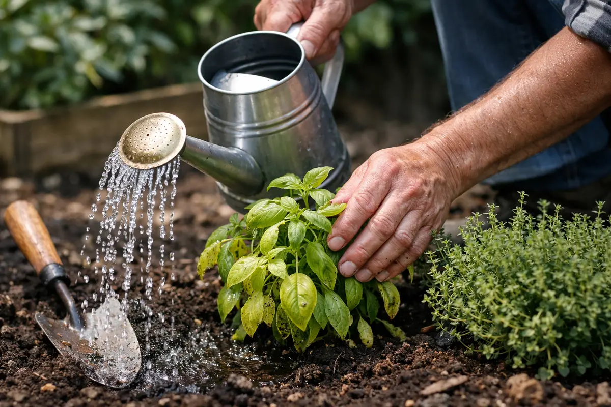 what to do if your herbs water herbs carefully in humid weather