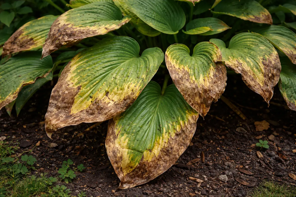 what to do if your with visible browning or spots on leaves