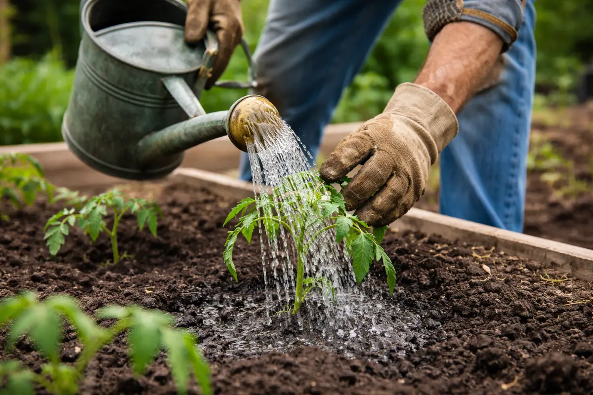 what to do if your tomato plants droop hydrate transplanted tomatoes thoroughly
