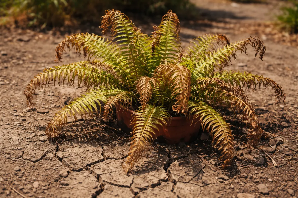what to do when an showing stress from sun and dry soil
