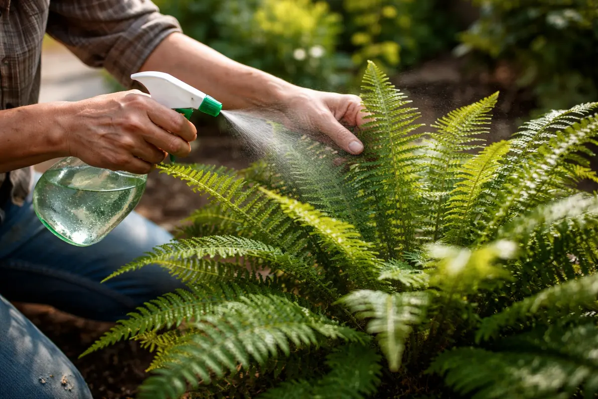 what to do when an indoor mist leaves regularly for fern recovery