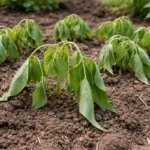 what to do when bush beans wilting visibly in real garden soil