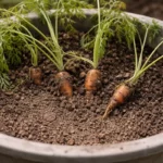 what to do when container carrots wilting visibly in real garden soil