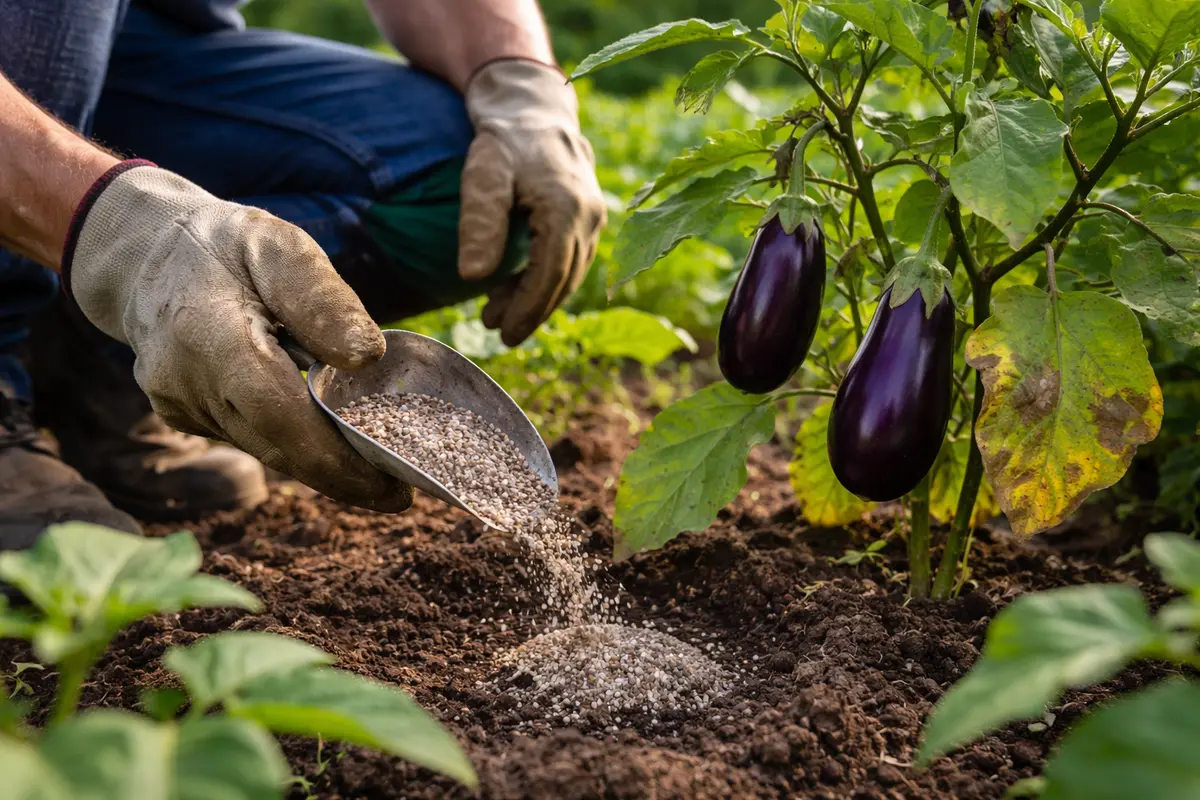 what to do when eggplants show signs fertilize eggplants with balanced nutrients
