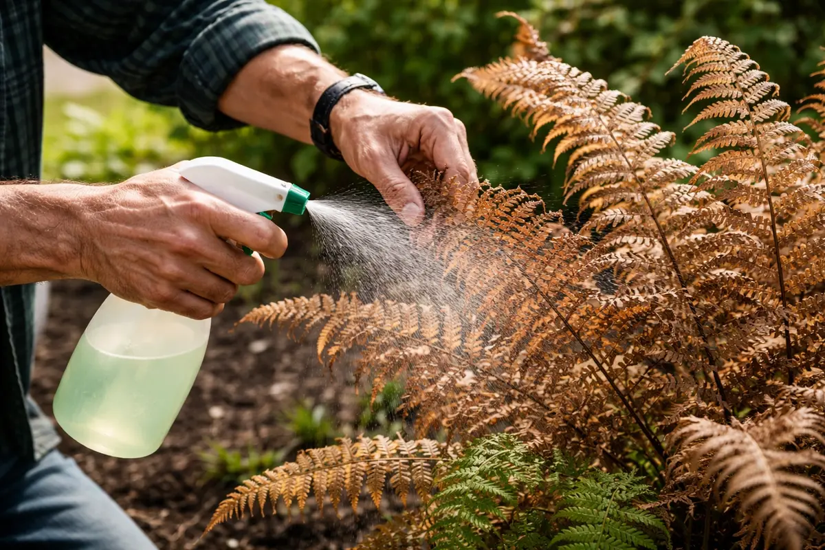 what to do when fern leaves turn mist brown fern leaves immediately