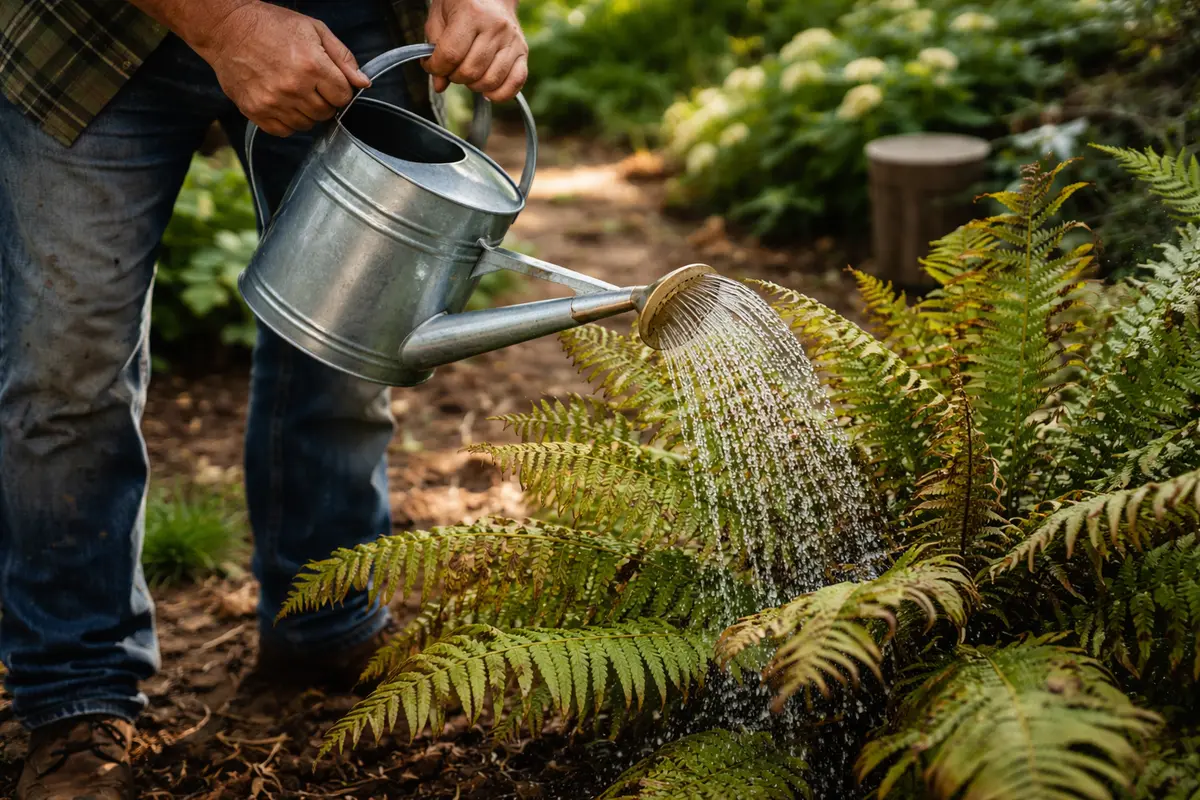 what to do when fern leaves water your fern regularly during drought