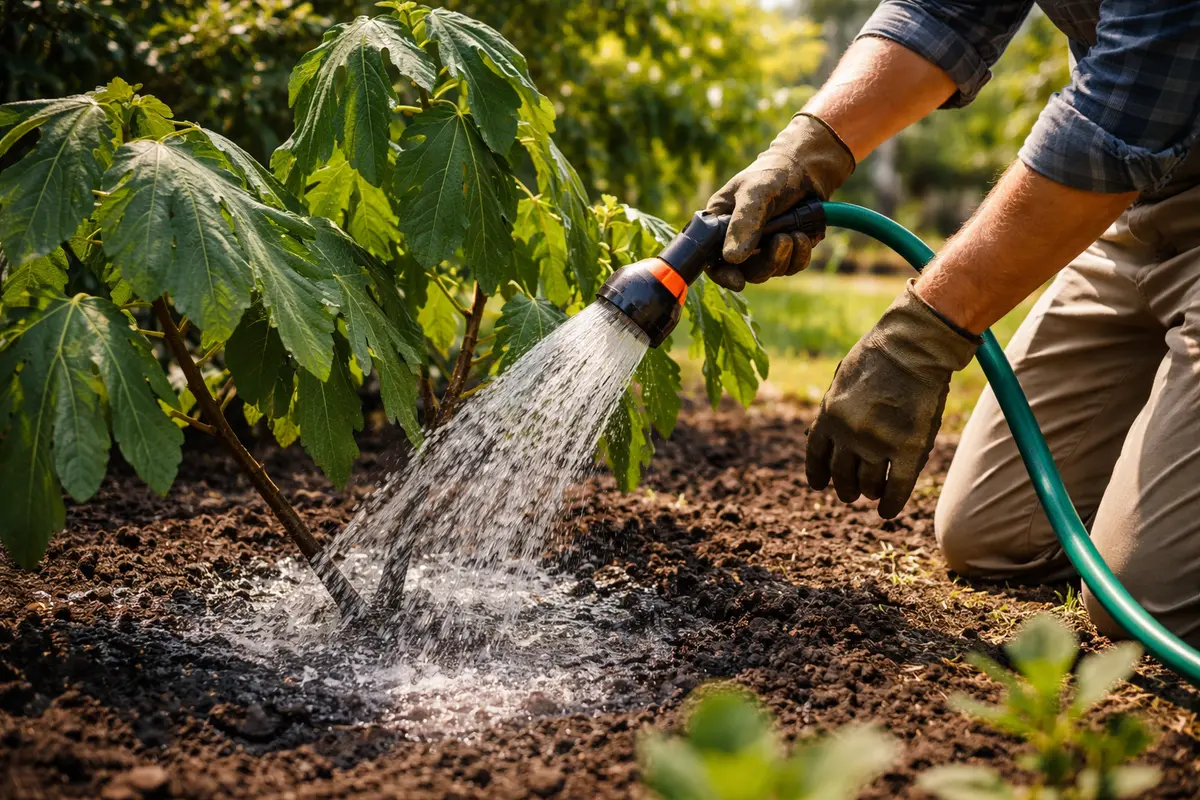 what to do when fig trees water fig trees thoroughly in heat