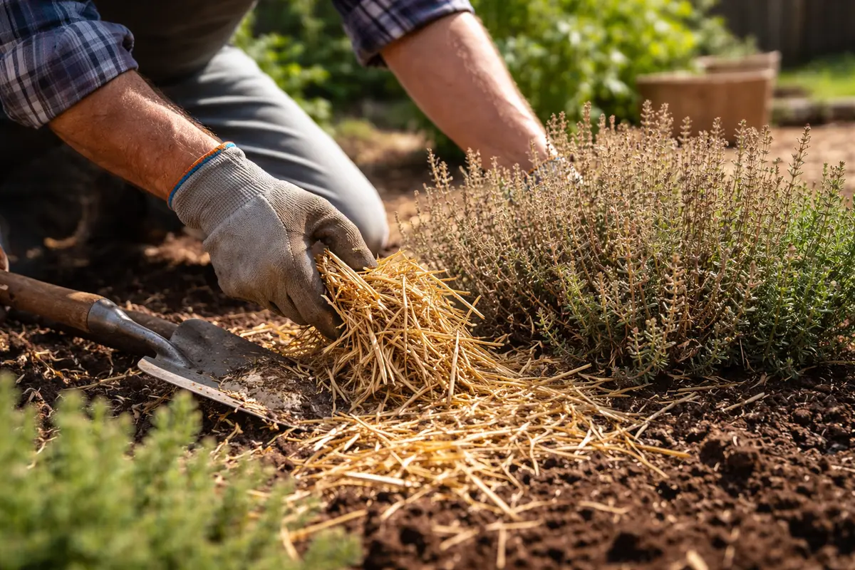 what to do when flowering thyme protect thyme from heat in future