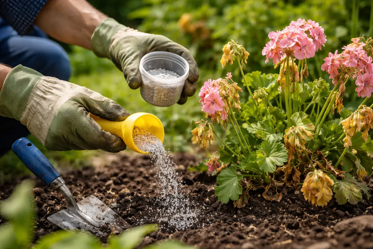 what to do when geraniums show apply nutrient boost for wilting geraniums