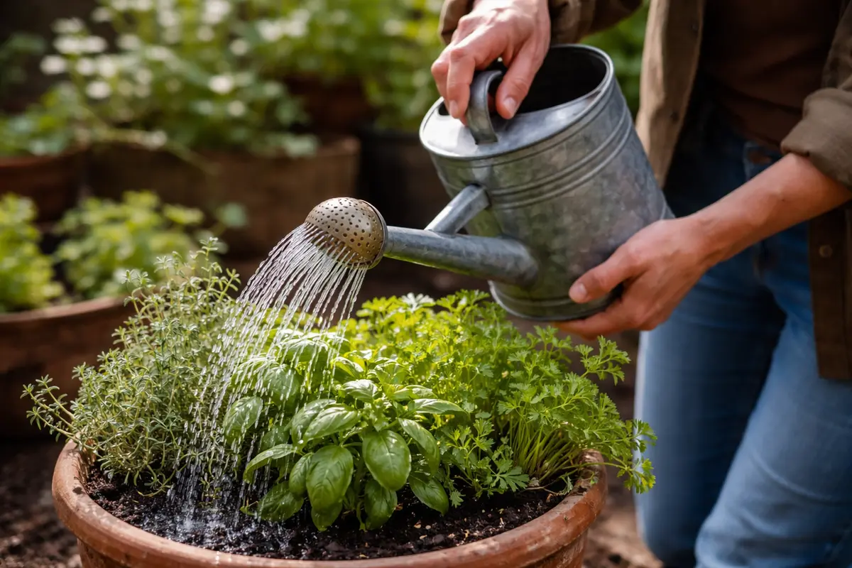 what to do when herbs turn water herbs to encourage green growth