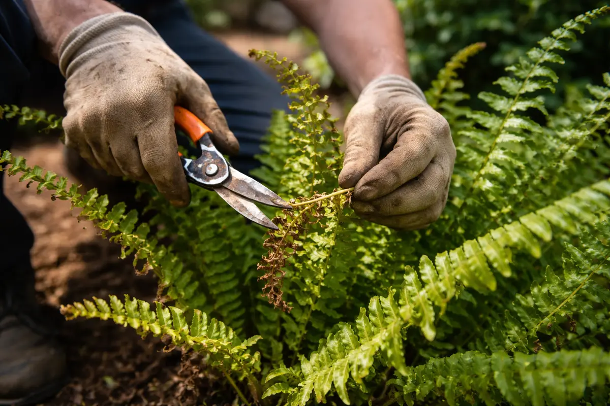 what to do when indoor fern leaves trim curling fern leaves immediately