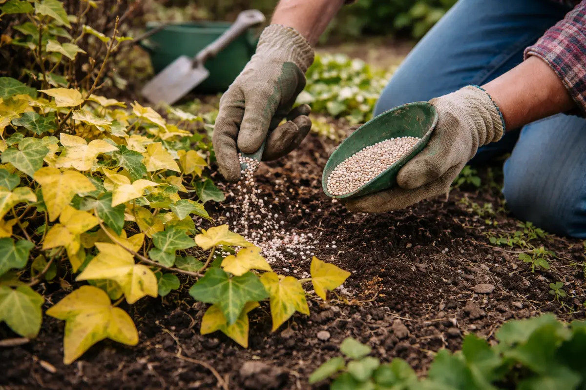 what to do when ivy turns yellow apply fertilizer for ivy recovery