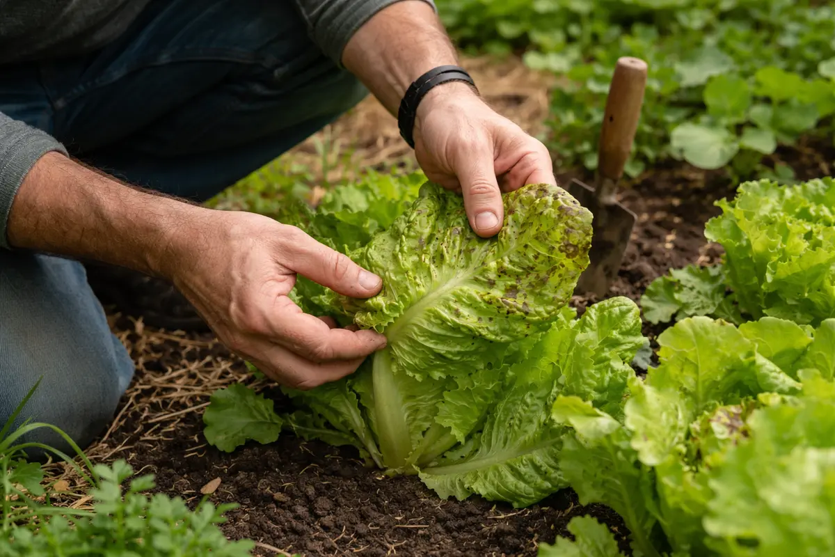 what to do when inspect lettuce for new spots weekly after care