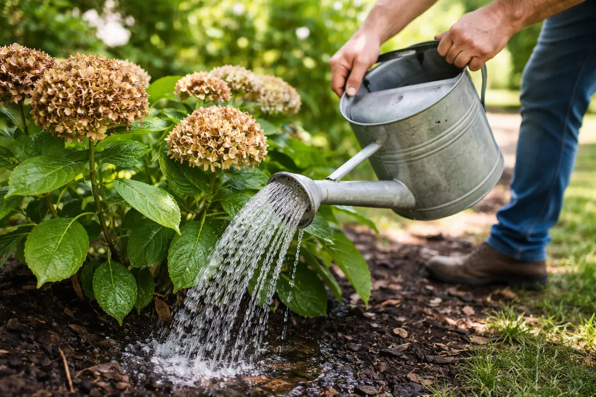 what to do when my hydrangea blooms water hydrangea deeply for recovery