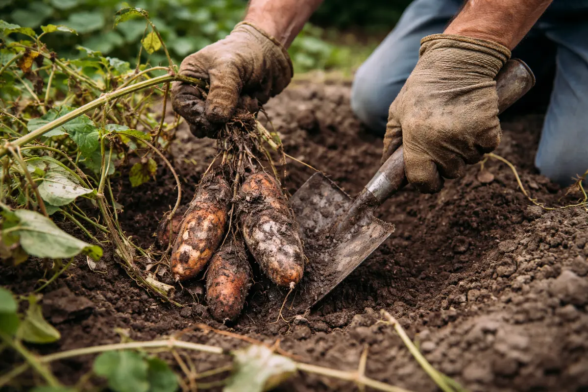 what to do when my sweet dig up rotting sweet potatoes promptly