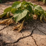 what to do when my with cracked dry soil around the plant