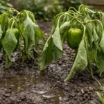 what to do when pepper plants wilting visibly in real garden soil