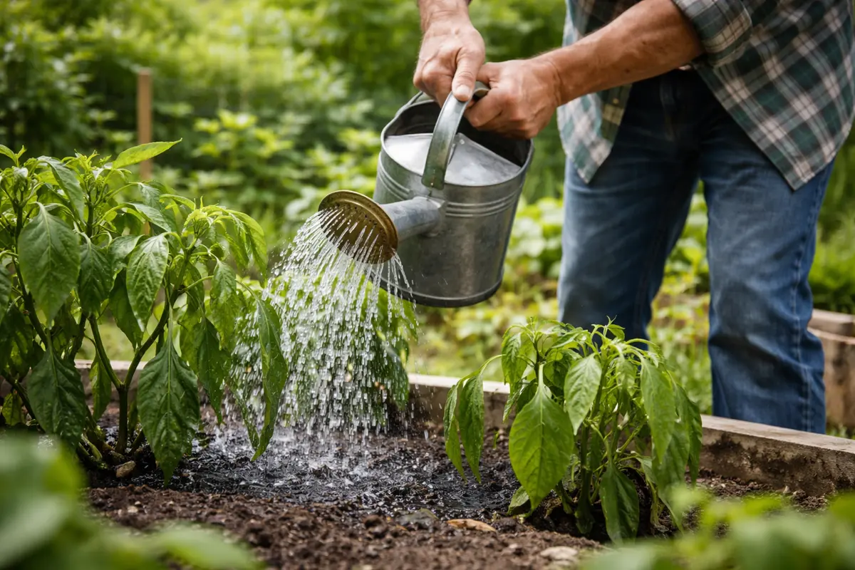 what to do when pepper plants droop maintain consistent watering during growth