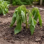 what to do when peppers droop wilting visibly in real garden soil