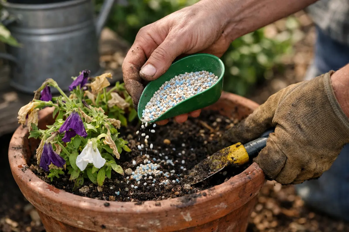 what to do when petunias show signs fertilize petunias to aid recovery