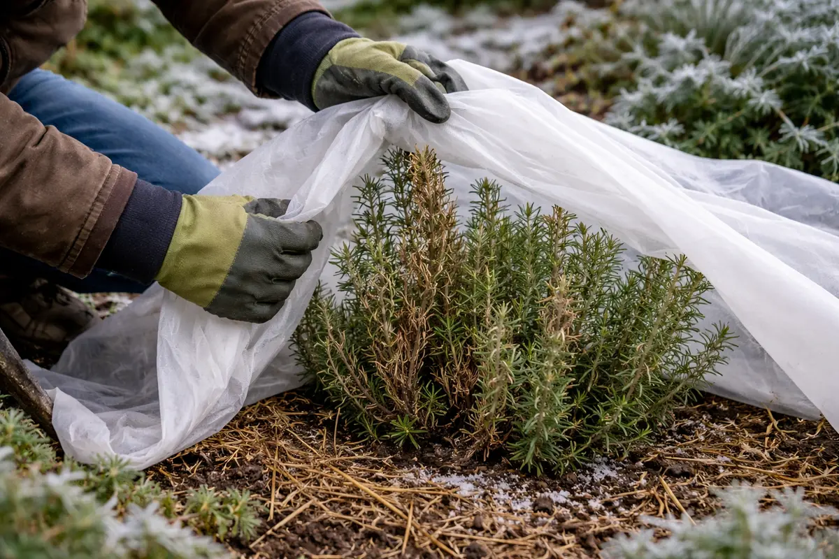 what to do when rosemary turns protect rosemary from frost in winter