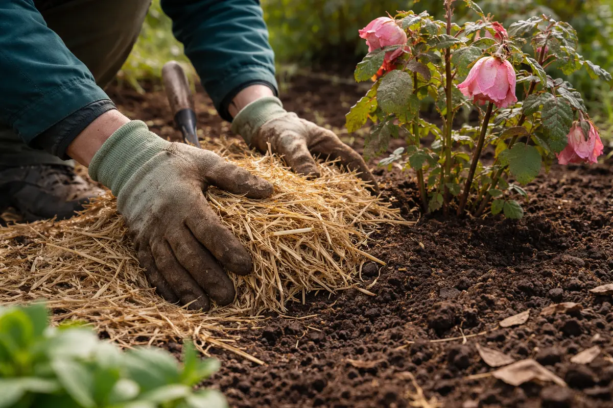 what to do when roses droop protect against cold with mulching strategies