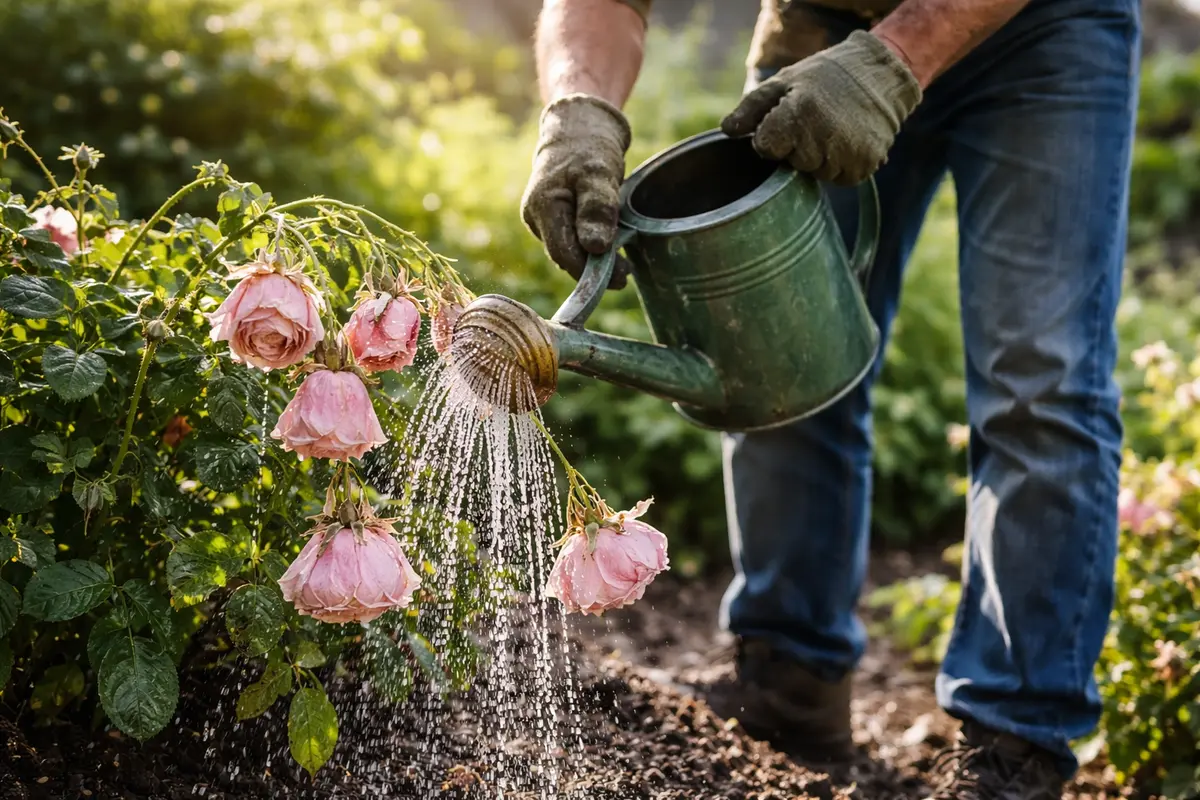 what to do when roses droop during revive drooping roses with watering
