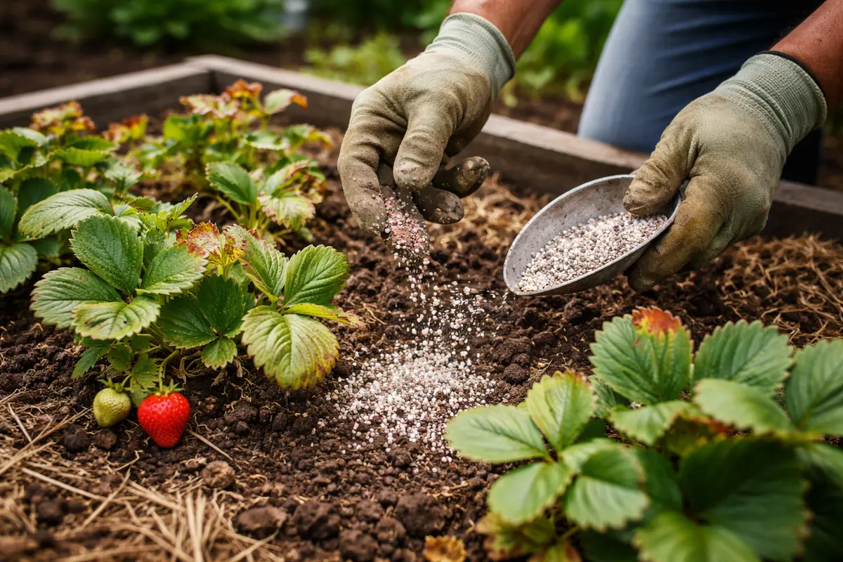 what to do when strawberries develop brown fertilize strawberries to promote recovery