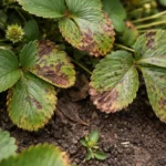 what to do when strawberry with visible browning or spots on leaves