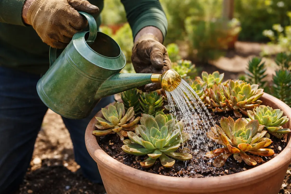 what to do when succulent leaves turn water succulents deeply for recovery