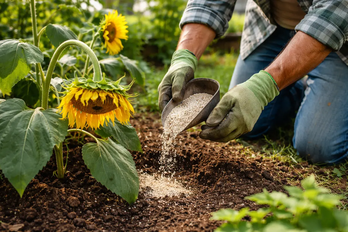 what to do when sunflower heads droop fertilize to aid sunflower recovery