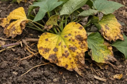 what to do when sweet with visible browning or spots on leaves