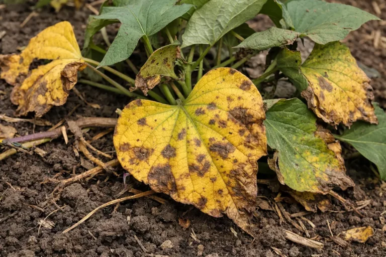 what to do when sweet with visible browning or spots on leaves