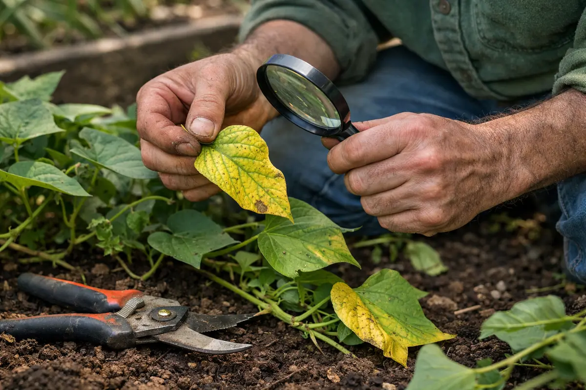 what to do when sweet inspect sweet potato leaves for stress signs